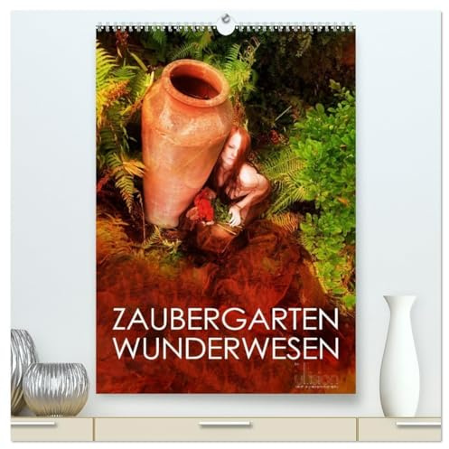 ZAUBERGARTEN WUNDERWESEN (hochwertiger Premium Wandkalender 2026 DIN A2 hoch), Kunstdruck in Hochglanz: Ein wundervoller Garten, ein Symbol der Symbiose von Mensch und Natur (CALVENDO Erotik)