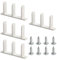 Guide de sol pour porte de placard coulissante – Rail inférieur de porte coulissante – Rails avec vis – Pièces de rechange pour armoire, chambre, salle de bain, cuisine, maison