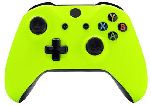 eXtremeRate Cover Joystick per Xbox One S X Controller,Custodia Copertura Frontale Scocca Guscio Ricambio per Xbox One S X Controller Model 1708-Giallo Fluorescente