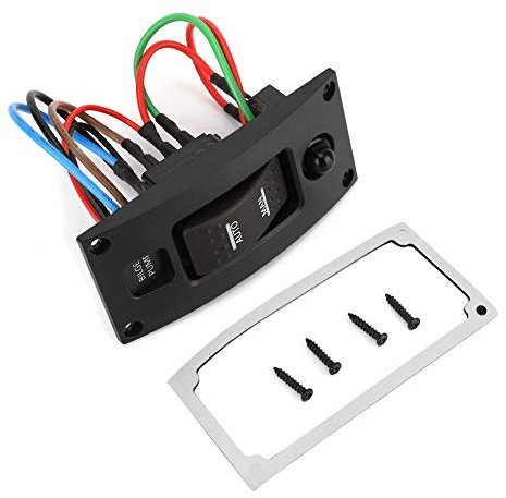 Boat Bilge Pump Switches For Dashboard-Schalttafel Aus Gebogenem Kunststoff, Led-Wippschalttafel Für Bilgenpumpen Und Leistungsschalter (On-Off-On Deluxe)