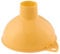 CHEYLIZI-1 x Trichter aus Kunststoff mit breiter Öffnung, großes Befüllwerkzeug, Einmachwerkzeug, Öl, Wasser, Marmelade, Haushalt, Benzin, Zuhause, Küche, Orange