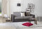Talamo Italia - 3-Sitzer Schlafsofa Alicia, drehbares Sofa aus gepolstertem Stoff, schmale Armlehnen, 100 % Made in Italy, 200 x 95 x 90 cm, Grau und Anthrazit