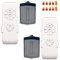 Humpptom 2 Pack Fan Remote Control Kit, Small Size Receiver Ceiling Fan Remote Control Control for Hunter/Harbor Breeze/Westinghouse/Honeywell/Other Ceiling Fan Humpptom Small Size
