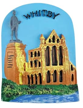 Whitby Yorkshire England UK Refrigerator Magnet Travel Souvenir Fridge Decoration 3D Magnetic Sticker Hand Painted Craft