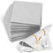 20 Pcs Jewelry Cleaning Cloth, Double Sided Polishing Cleaning Cloths Jewelry Wipe Cloths for Pearl Gold Platinum and Silver(Grey)