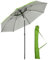 Outsunny Parasol de plage parasol d'extérieur rond inclinable en métal protection UV30, 8 tiges en acier et sac de transport inclus, Ø185 cm, vert