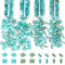 NBEADS 440 Pcs 2 Tailles Perles Tila, Perles de Rocaille en Verre 2 Trou 1/4 perles de Tila Demi-Perles de Tila Perles D'espacement de Couleurs Variées Mini Perles pour Fabrication de Bijoux