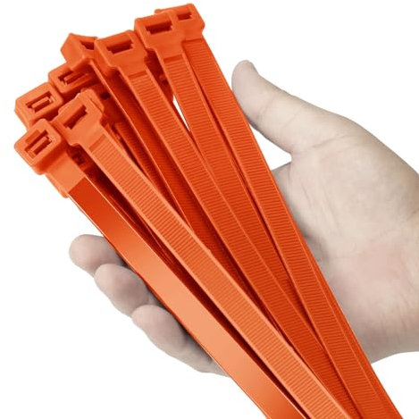 Armpow 61 cm Lange Kabelbinder - Strapazierfähig, 113,4 kg, Ultra-Exklusive, Starke Kunststoff-Drahtbinder für Innen- und Außenbereich, UV-Beständig