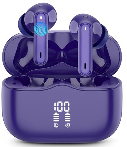 Auriculares InaláMbricos Bluetooth con MicróFono Auriculares InaláMbricos Multifuncionales Bluetooth De ReduccióN De Ruido, MáS RáPida Conectividad MáS Estable