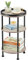 YEAKOO Round Side Table, Small End Table for Narrow Spaces, 3-Tier 30cm Accent Couch Beside Table, Modern Corner Sofa Table Nightstand for Living Room Bedroom, Oak