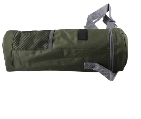 Oxford Insulated Water Bottle Cooler Bag with Shoulder Strap, Thermal Cylinder Carrier for 1.5L-2L Drinks, Camping Hiking Picnic Beach Travel(2L green)