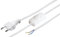 kab24® Euro Anschlusskabel 1,5m Weiss mit Schalter (1.5m, Weiss Euro Stecker mit Schalter auf offene Enden)