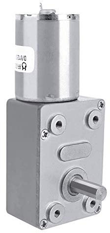 DC 12V Moteur Electrique de Réduction Réversible Turbine à Couple Elevé Boîte à Engrenages à Vis sans Fin(6RPM)
