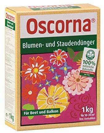 Oscorna Blumendünger und Staudendünger Naturdünger 1 Kg Karton, organischer NPK-Dünger