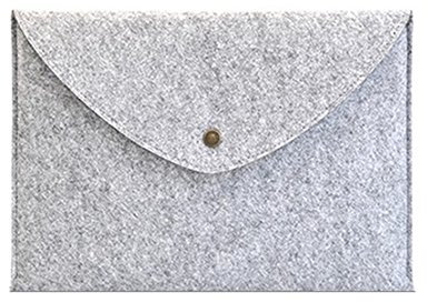 LaoZan Borsa per PC Portatile 10-17 Pollici Custodia di Feltro Sleeve Case per Tablet e Portatile Ultrabook Netbook Custodia per MacBook Air/PRO/Retina,iPad for iPad Air Leggero Grigio