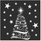Weihnachtsdeko – Weihnachten Fensterdeko – Weihnachtsdeko Fenster – Fenster Christbaum Deko – Sternenbaum mit Sternen Fenster-Sticker - Mittleres