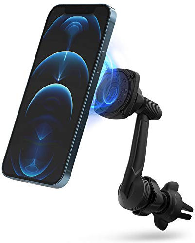 Ringke Power Clip Wing Magnetic Air Vent Phone Holder Car Mount 360° Rotation Long Reach Neck Double Knob Technology for Smartphone, Tablet, and other Handheld Devices