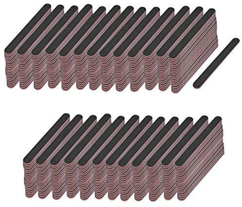 Eubecos 500 x Premium Professionale Unghie Lima Nero Dritto Granulometria 80/80 Fatto Germania