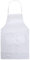 BE-TOOL Kochschürze, Unisex, langlebig, bequem, mit Fronttasche, waschbar, zum Kochen, Backen, Küche, Restaurant, Handwerk, 70 cm x 60 cm, weiß, 70CMx60CM