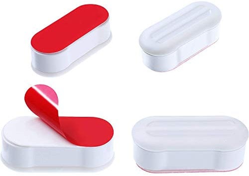 Kostoo Universal-Puffer für WC-Sitze, für Toilettensitze, mit starkem Klebstoff, 4/8 Stück, weiß