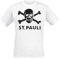 FC St. Pauli Totenkopf Männer T-Shirt weiß XL