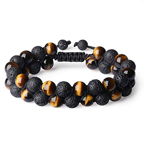 COAI Edelsteine Handgeknüpftes Doppelschichtes Armband