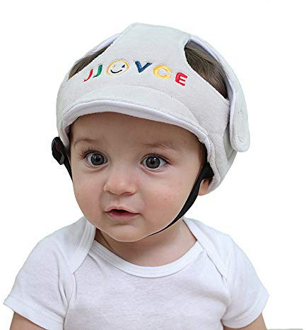Eyand Baby Schutzhelm - Verstellbarer Schutzhelm für Kleinkinder, Schutzhut für weiche Kleinkinder, Kopfschutzhut für das Krabbeln beim Gehen (grau)