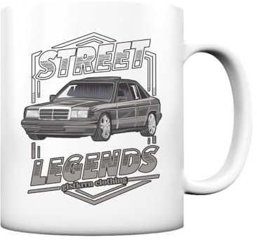 glstkrrn W201 190E Streetlegends Tasse, Keramik, 330ml