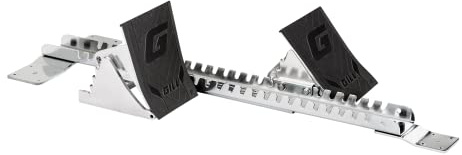 Gill Athletics S2 Starting Block 8 Tall Cast Aluminum Pedals - Designed for High Level Track & Field Competition - Pedals Feature Four Angle Adjustments - Includes 1⁄2” Pyramid Spikes - Black