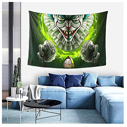 YWJFASHION Tapisserie Wandbehang Rick und Morty Art Wandteppiche für Wohnzimmer und Wanddekoration