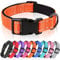 HEELE Dog Collar, Reflective Dog Collar, Soft Neoprene Padded Breathable Nylon Pet Collar Adjustable for Puppy Small Dogs, Orange, XS(20-30cm)