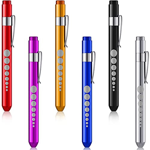 6 Stücke Diagnostikleuchte Pupillenleuchte Led Diagnostikleuchte Pupillenleuchte Medizinische Medizin Rettungsdienst Penlight Pen Light Medical Wiederverwendbar Für Krankenschwestern Ärzte Schüler