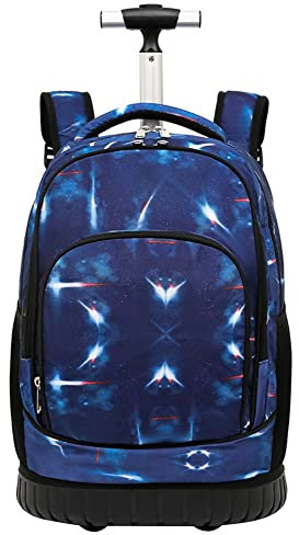 SYDARSYN Trolley Schultasche mit Rollen Rucksäcke für Unisex Jungen Mädchen Studenten Klettern Treppen Schulranzen Kinder Schulrucksack Schultrolley Kinderrucksäcke