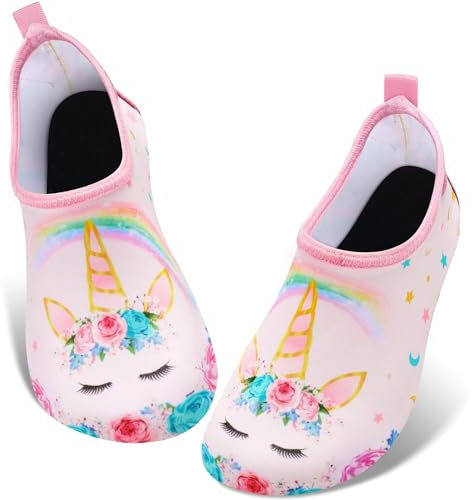WAWSAM Chaussures d'Eau pour Enfants - Plongée, Natation et Plage - Modèle Licorne pour Bébé Fille