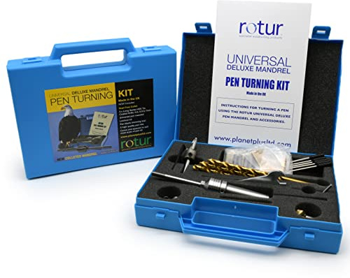 Rotur Deluxe Pen Turning Kit - 1MT Colleted Mandrel