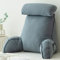COYEUX Reading Pillow With Memory Foam,Bed Rest Pillows With Arm Rests,Sofa Waist Pillow,Back Support Large Waist Pillow,For Reading Watching TV Gaming,75×40×50cm (without Headrest)