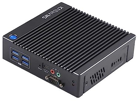 Sharevdi Mini PC Win 10 Pro, In-tel Celeron N3150 (fino a 2.08GHz) Mini Desktop Computer, Dual Band WiFi/Triple Display/BT 4.2, 8GB DDR3 128GB SSD Micro PC per Business/Scuola