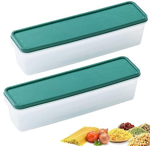 Smilbaley 2 Stück Nudel Aufbewahrung Dose, Aufbewahrungsbehälter Für Lebensmittel, Nudel Aufbewahrungsbox, Geeignet für Pasta, Getreide und Verschiedene Lebensmittel