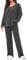 Tuopuda Womens 2 Piece Tracksuit Ladies Ribbed Loungewear Knit Outfits Pyjamas Set Nightwear Homewear V Neck Long Sleeve Jumpers and Wide Leg Trousers with Pockets(Black,S)