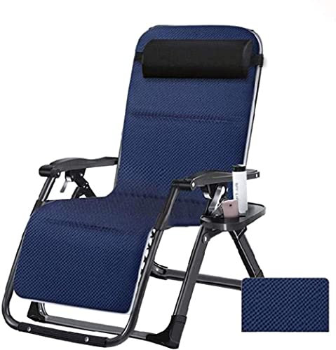 JATIBOSH Outdoor Reclining Zero Gravity Chair with Cup Holder 72cm wide Adjustable Chair for Patio Garden Beach Pool Support 200kg Deck Chair
