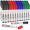 Deepton 36 Pcs Whiteboard Pens, 4 Colors Dry Erase Markers, White Board Markers Erasable, Dry Wipe Pens for Whiteboard, Office School Home
