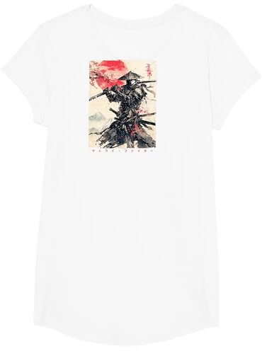 Japanischer Samurai-Krieger, Ukiyo, Tintenkunstwerk, Samurai T-Shirt