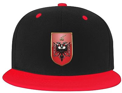 Trucker Baseballcap Wappen Albaniens Baseball Mütze Washed Baseball Cap Casual Golf Caps Für Herren, Reisen, Running