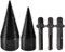 Umelee Punta Conica Spaccalegna, 32mm+42mm Punta Spaccalegna per Trapano con 3 Alberi di Perforazione, Spaccalegna a Cono di Vite, Cono per Trapano per Spaccalegna, Trapano Elettrico, Taglialegna