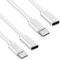 2 PCS Cable de Extensión USB C, 1m, Blanco, Tipo C Macho a Hembra, Cable de Extensión USB C para Cargador Magsafe Tipo C Macho a Hembra, 9V, 2.3A, 480 Mbps