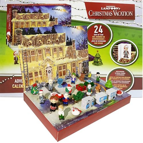 Christmas Vacation Adventskalender 2024, Weihnachts Countdown Kalender Geschenk, Weihnachtsferien Adventskalender 24-tägiger (1pcs)