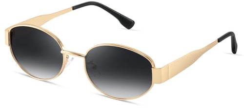 kunchu Sonnenbrille-Damen-Polarisiert-Unisex-Herren-Gold-Metal-Retro-Oval-Trendy-Sonnenbrillen-Vintage-Uv400-Classic-Ultraleicht-Schutz,Geeignet FüR Camping-fotografie-Outdoor-Geschenke für frauen-4