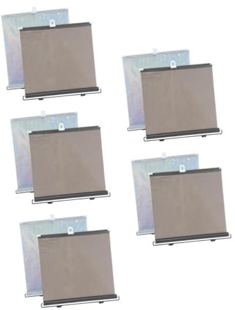 Amosfun 5sets Automatic Retraction Mechanism Wide Application for Car Office Kitchen Bedroom Blackout Window Coverings 2pcs*5