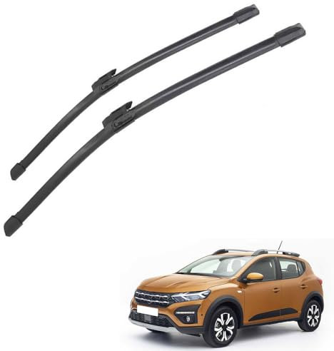 Gisltv Auto limpiaparabrisas Delantero, para Dacia Sandero 3 2020-2024 Resistente Agua y al Polvo Escobilla Coche Durable Piezas de Repuesto