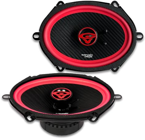 CERWIN-VEGA! Vega Series V68 – 6X8 2-Way Full Range Premium Quality Coaxial Car Audio Speakers, 300W Max Power - Sold in Pairs